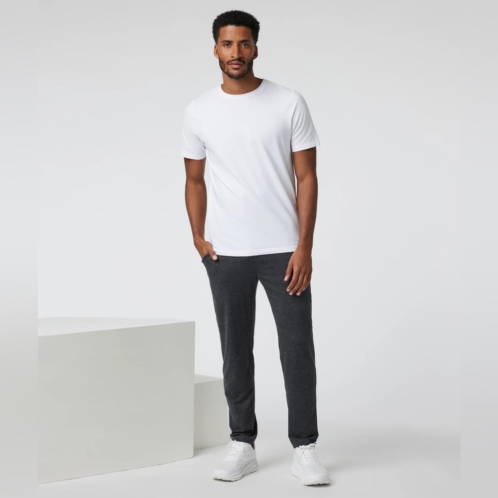 New VUORI Ponto Performance Pant Men's DreamKnit In Charcoal Heather Size S
